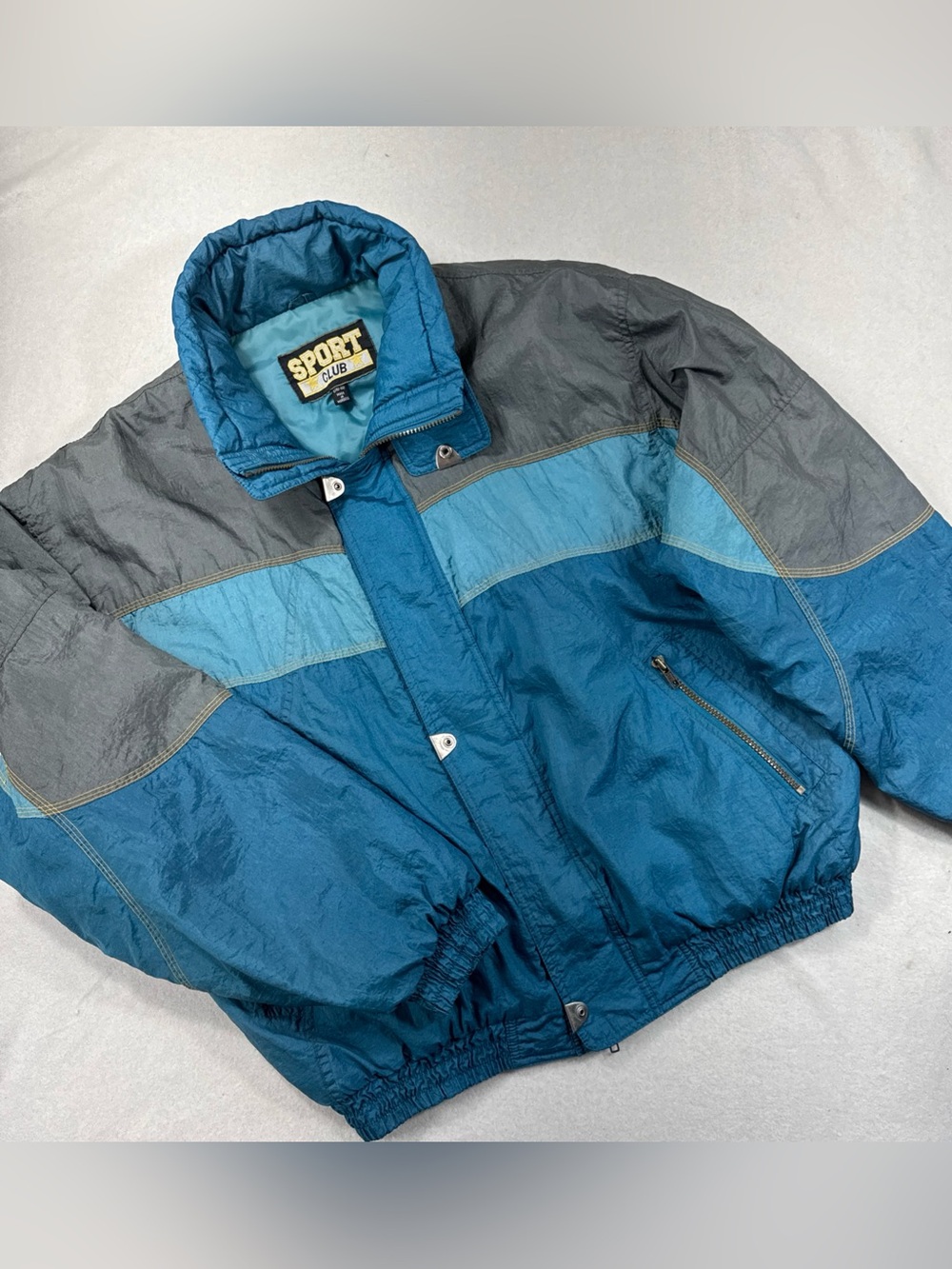 Vintage Windbreaker Sports Club 90s Jacket Men’s Large